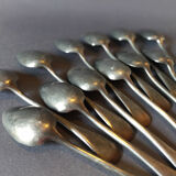 12 small tin spoons