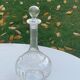 Elegant and vintage transparent glass wine decanter