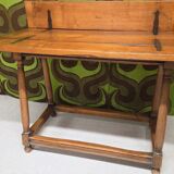 Console table in walnut, 20th century.