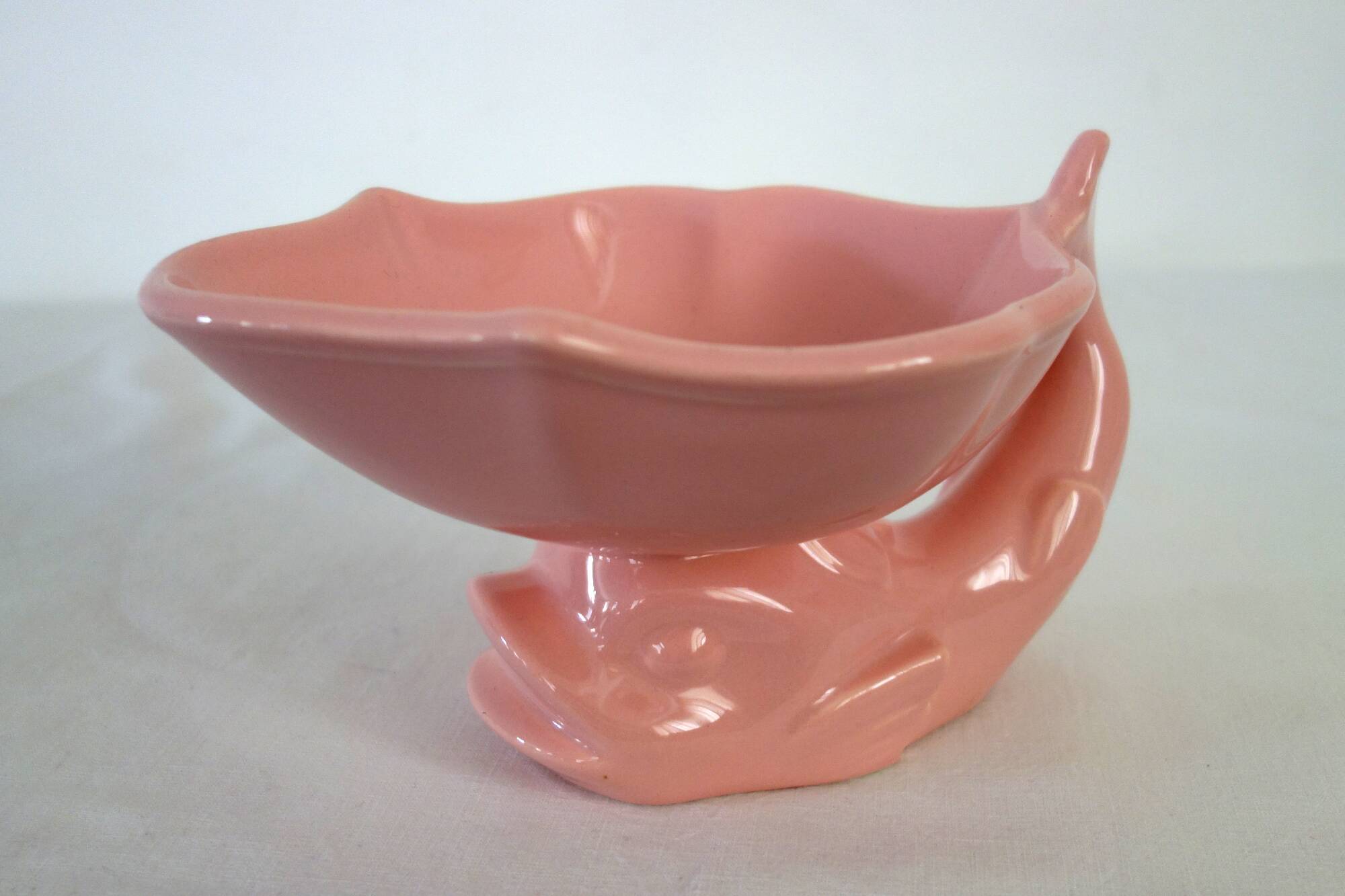 Vintage earthenware fish pocket from Salins