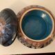 Vintage enameled ceramic candy box