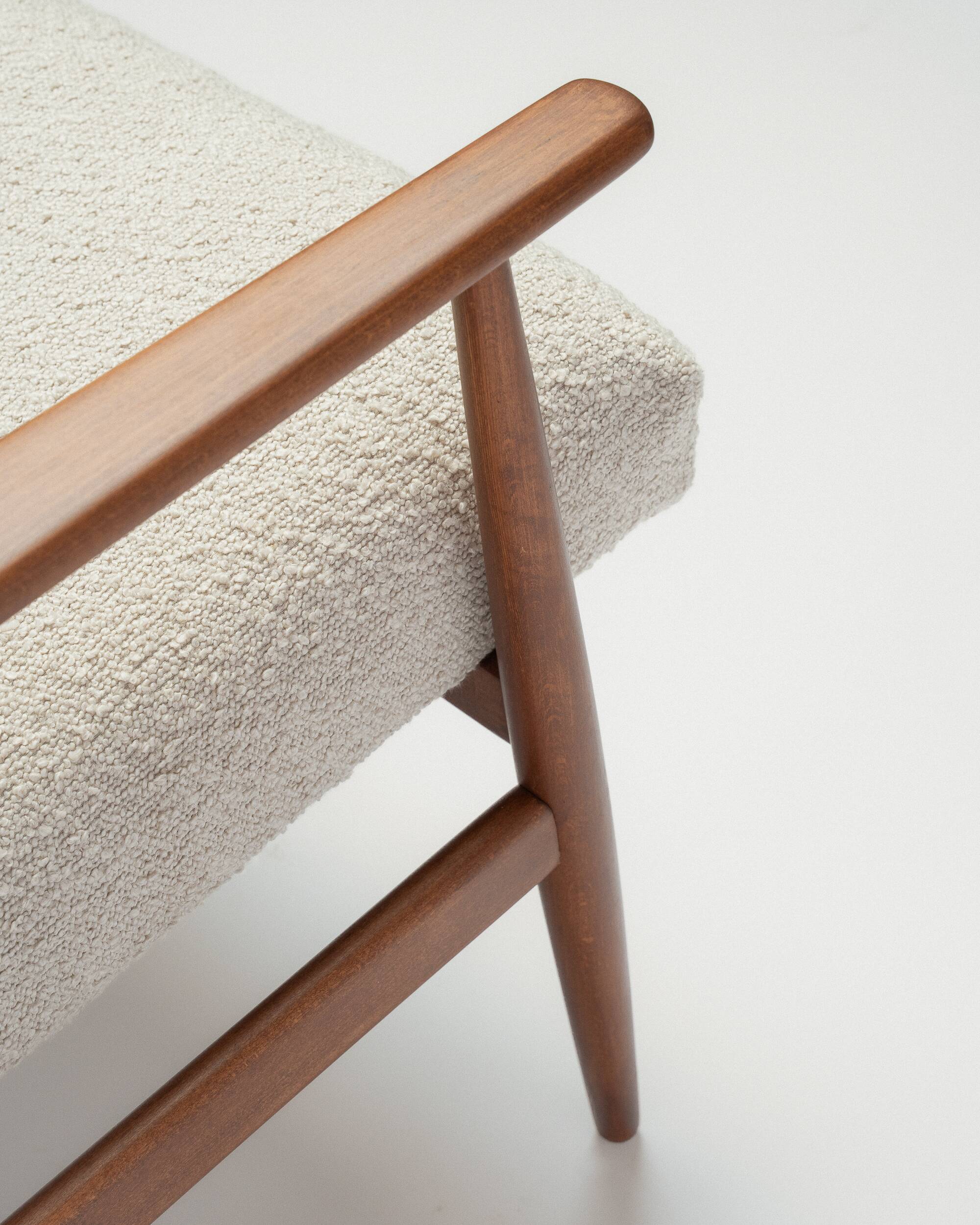 Fauteuil Lisek Mid-Century – Original vintage des années 1960 restauré par Henryk Lis