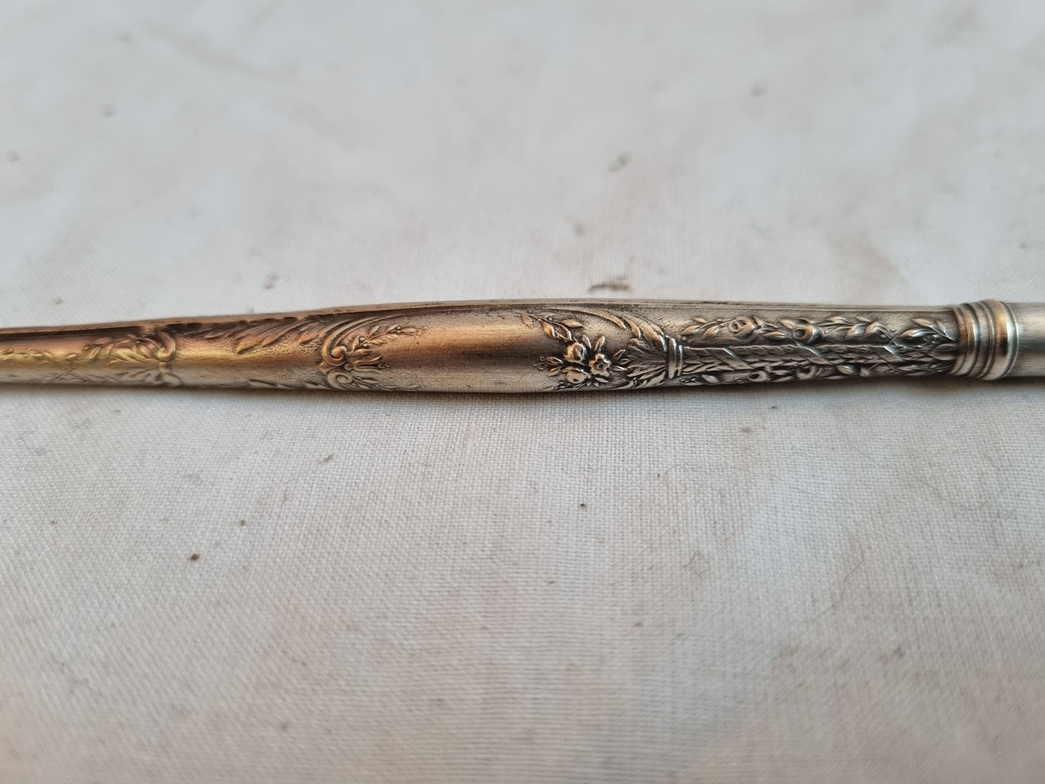 Porte-plume argent début XXéme