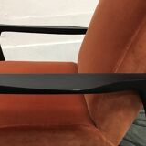 Floating fox wood black Red Edition armchair