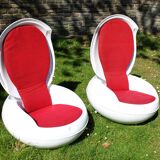 Garden Egg armchair by Peter Ghyczic for VEB Synthese-Werk, 1968.