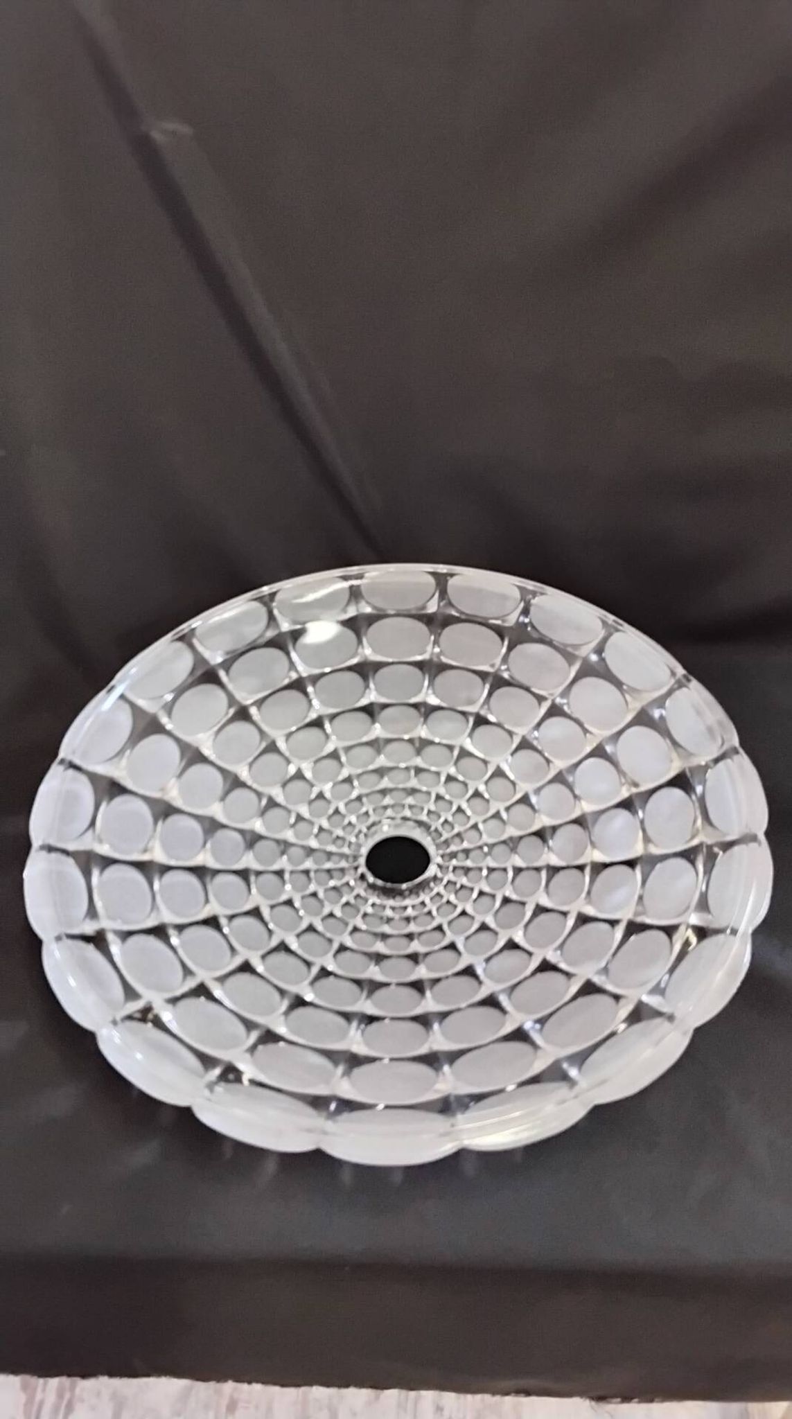 Glass ceiling light Peill & Putzler 1970s