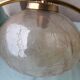 Pair of brass and glass wall lights