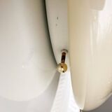 Metal and glass ceiling light in mid-century style, 1960s.