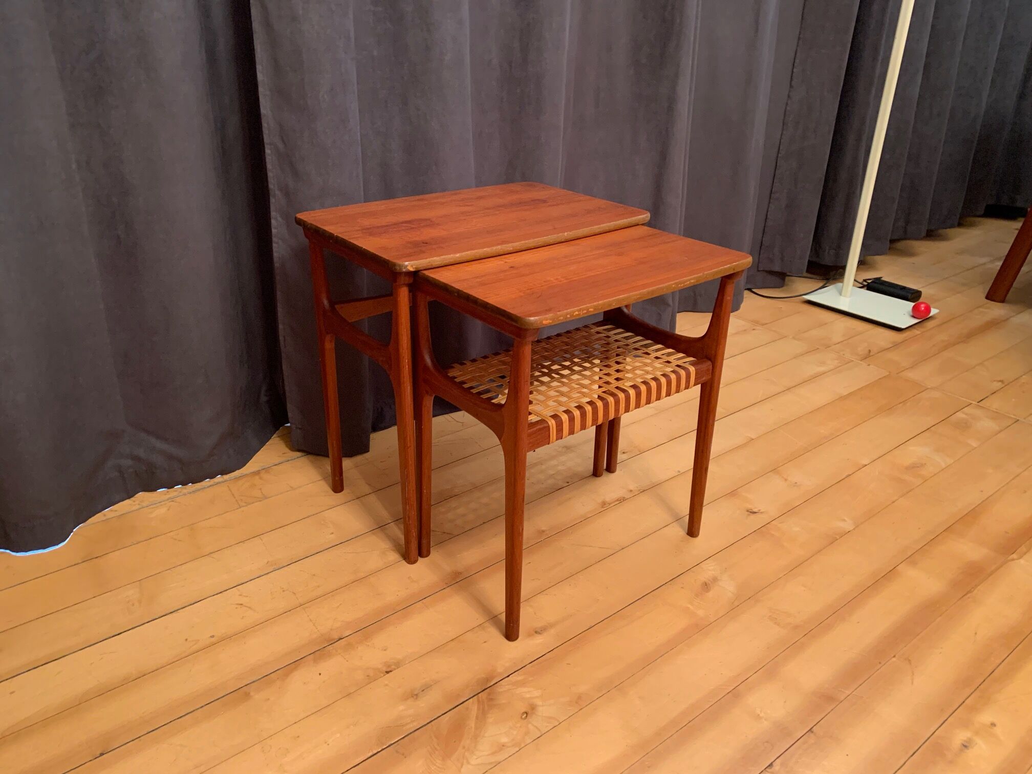Pair of side tables model 15, designed by Erling Torvits, Heltborg Møbler, Denmark, 1960s