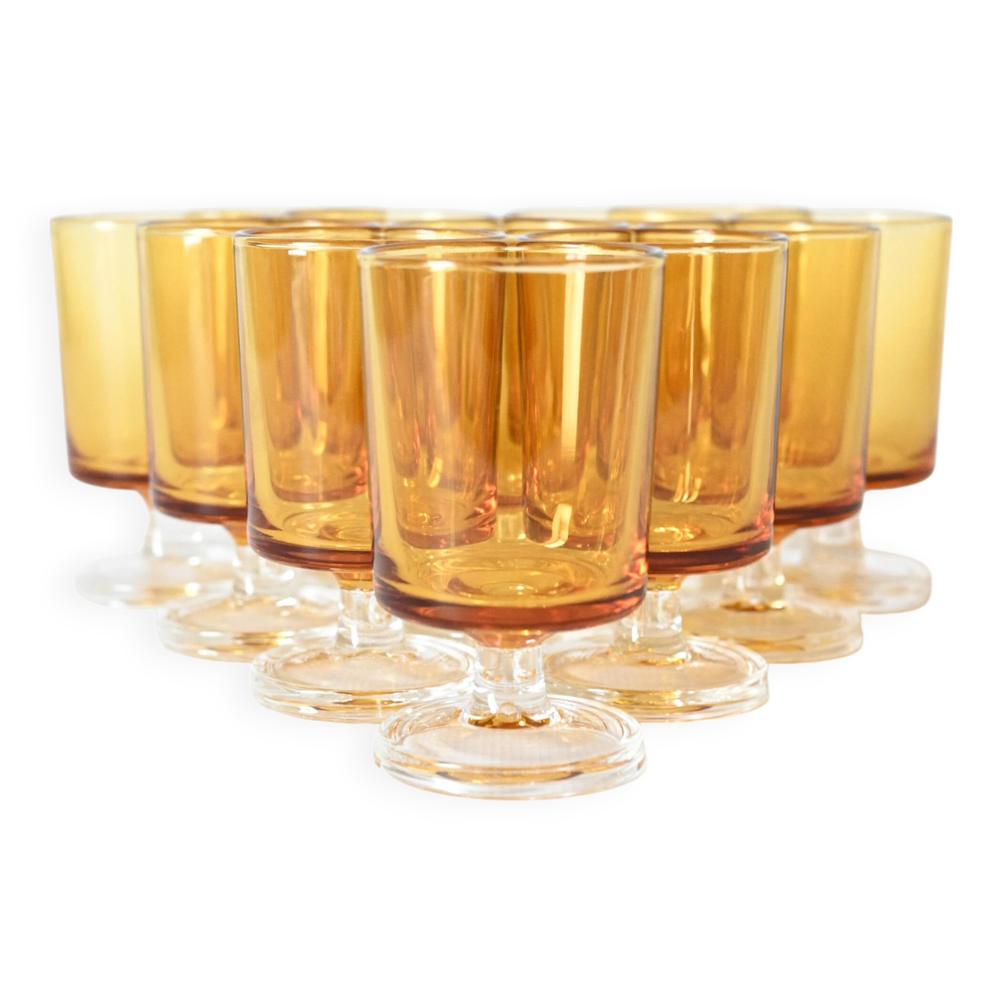 12 Cristal d'Arques Luminarc Suede amber glasses/verrines