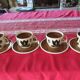 Kimono coffee service signed Boch. Vintage and trendy