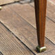 Bedside table, sofa tip - rosewood and brass plate