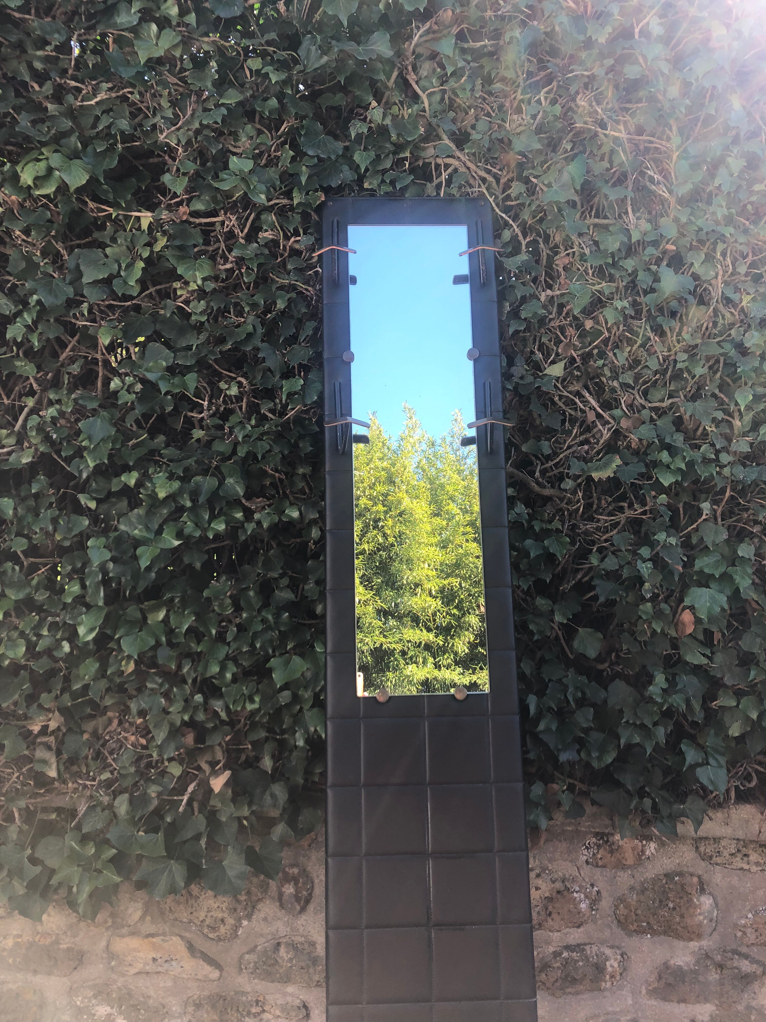 Wall-mounted coat rack wardrobe 50s vintage