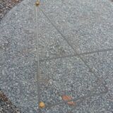 Florent Lasbleiz vintage coffee table in glass and metal