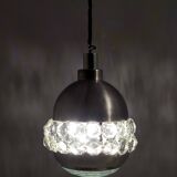 Aluminum, Crystal and Glass Pendant by Pia Guidetti Crippa for Lumi