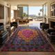 1980s Gorgeous Missoni Geometric Wool Rug for T&J Vestor