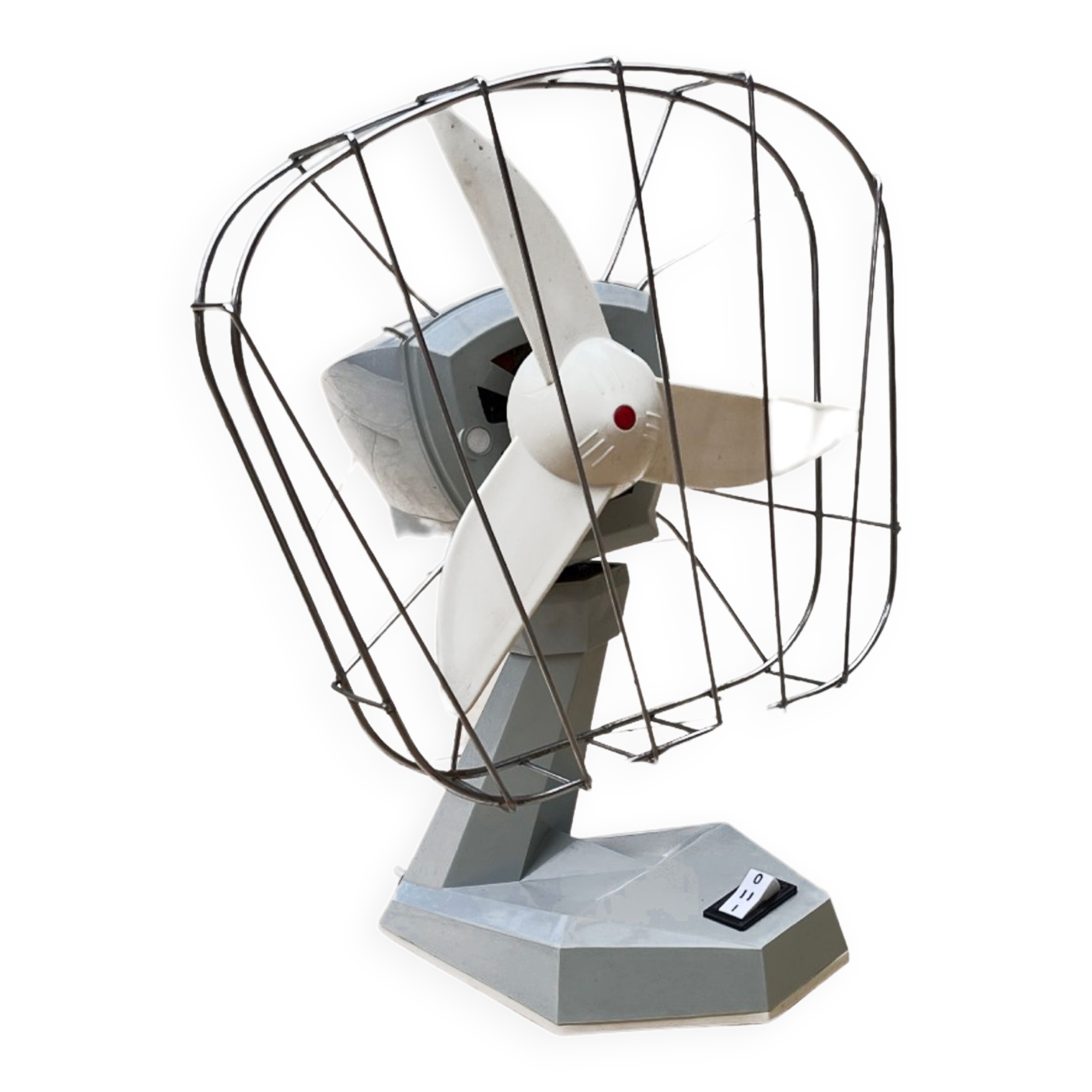 Mid-century modern table fan, Italy 1970s