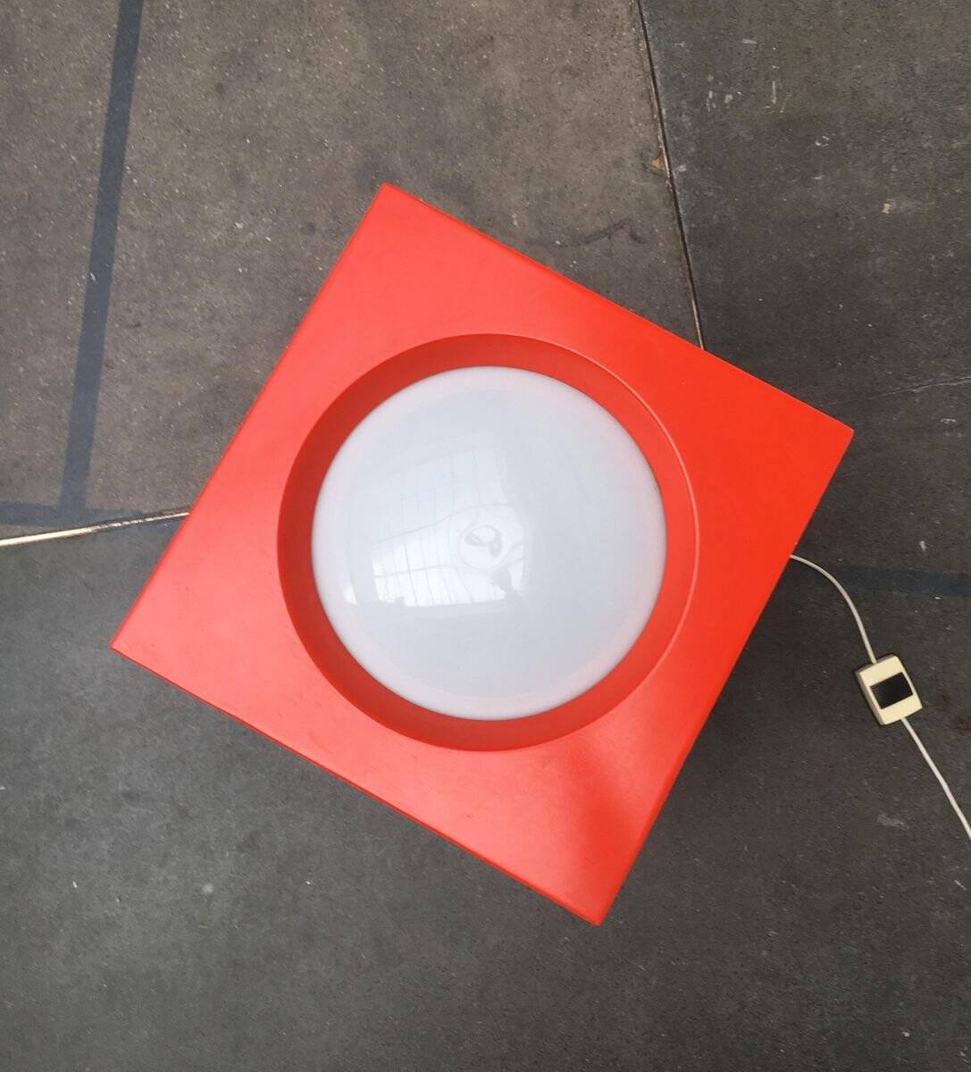 Cube Floor Lamp T-267 Swiss Space Age by Carl Moor for BAG Turgi, 1960s