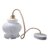 Opaline tulip pendant light