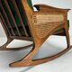 Mid-Century Modern Cane Rocking Chair, 1950s