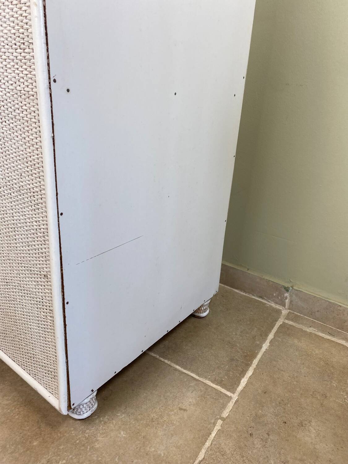 Vintage wicker chest of drawers