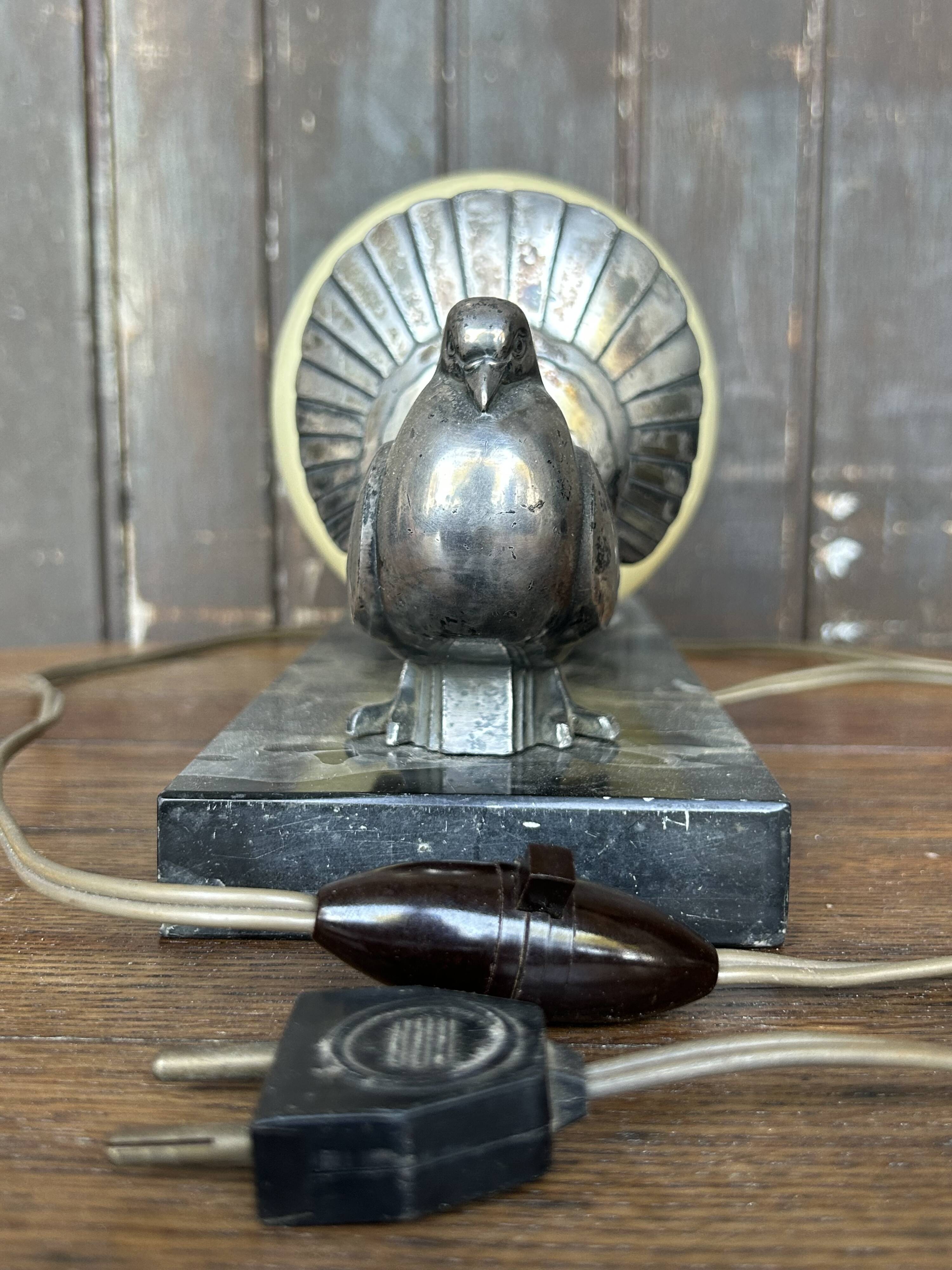 Vintage Art Deco lamp signed Perrina.