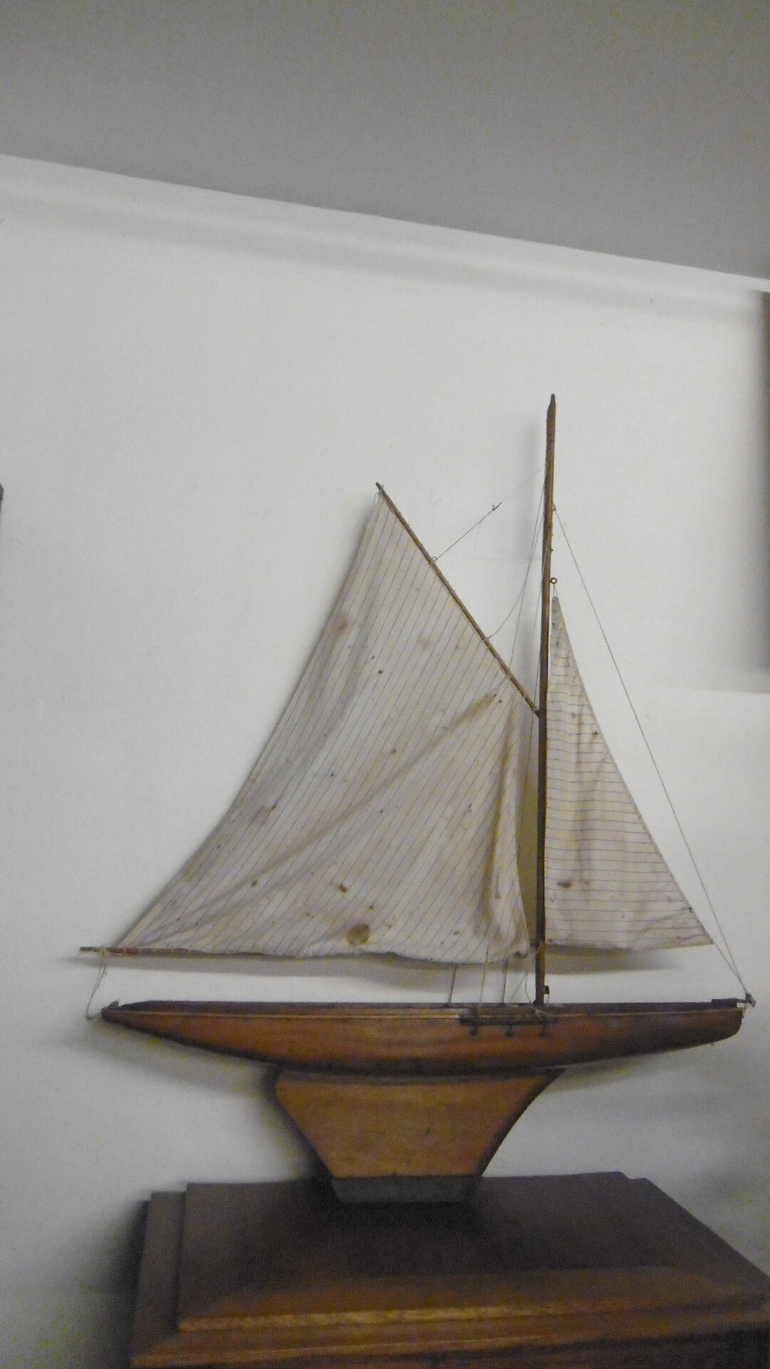 Pool sailboat, model of old boat