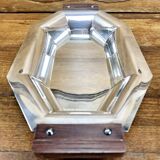 Bannette basket bread basket Art Deco silver metal Rosewood Christofle Alfenide