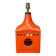 Vintage orange ceramic lamp – Poteries du Marais – 1970s