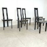 Italian Model Regia Dining Chairs by Antonello Mosca for Ycami, 1980s, Set of 6