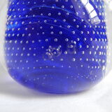 old-fashioned blue deco vintage presses papers sulphide paperweight