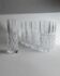 Vintage Transparent Crystal Glasses Set of 11 - Italian 1970s Tableware