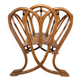 Art Nouveau sheet music or magazine holder, circa 1900, Thonet, turned beech wood