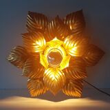 Golden metal flower ceiling Masca 40 cm