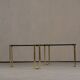 Vintage bronze and glass large coffee table by Peter Ghyczy, Germany 1970s