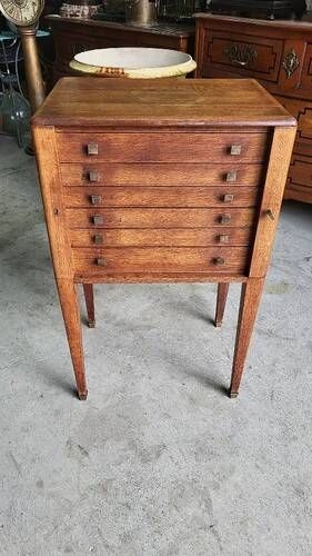 Meuble menagere art deco en chene