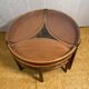 Mid century retro vintage teak round coffee table by Nathan Trinity 1960