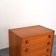 Commode danoise en teck du milieu du siècle de Domino Mobler, années 1960.