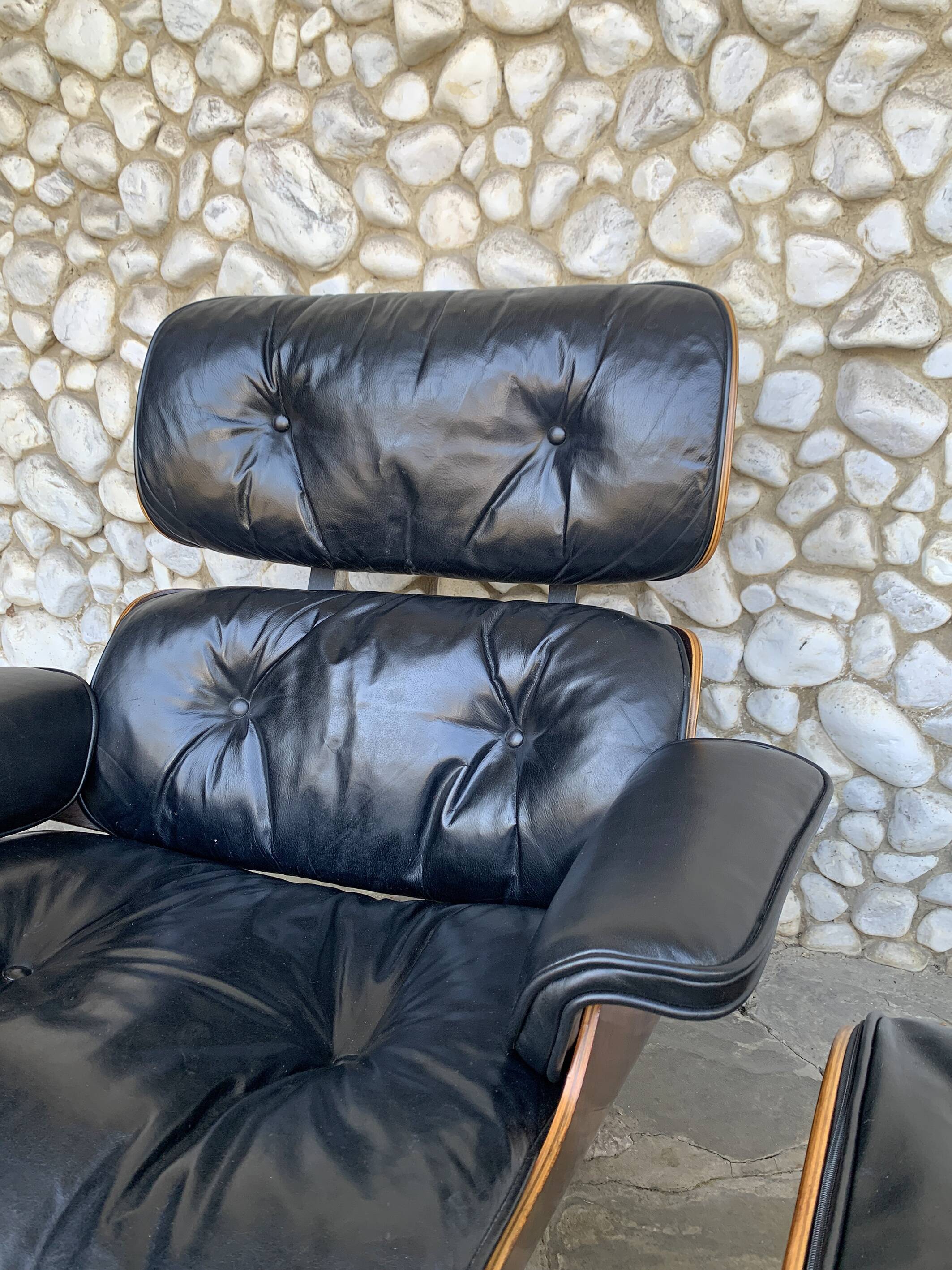 Herman Miller Lounge chair & ottoman palissandre Charles & Ray Eames 1960s