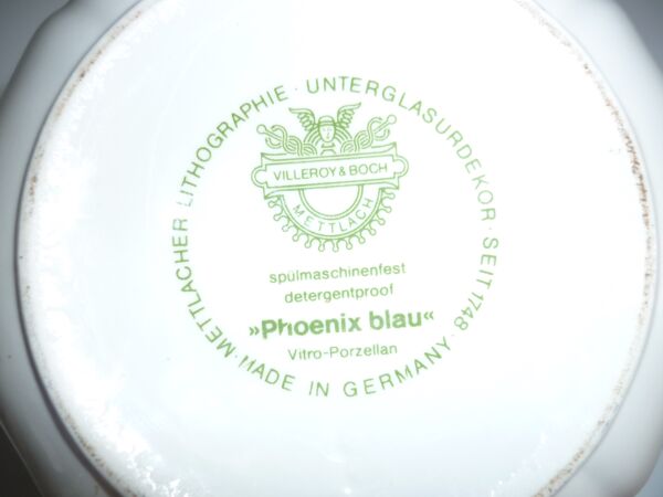Théière et petit-déjeuner tasse et sous-tasse V&B Phoenix bleu
