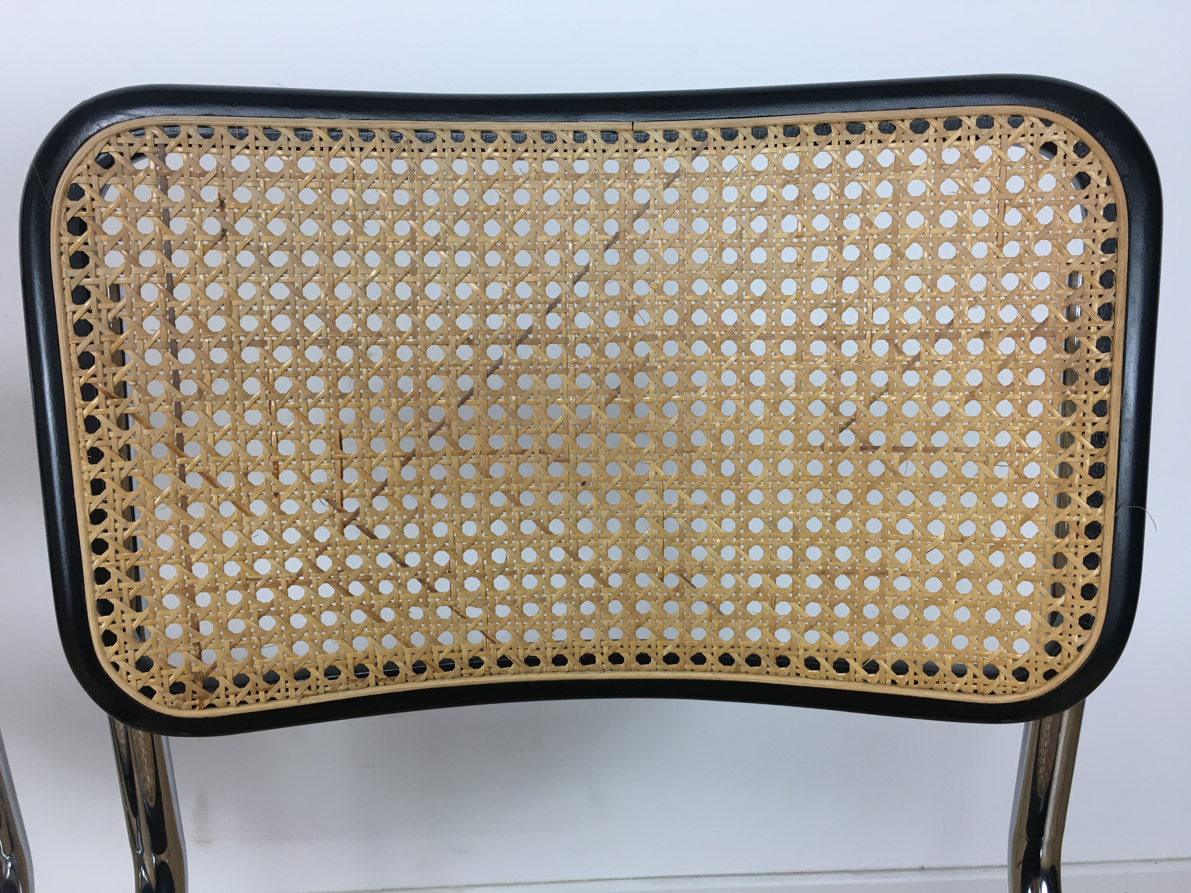 4 chairs Cesca B32 by Marcel Breuer