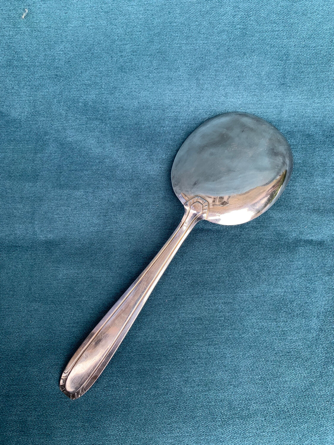 Poincon silver metal pie and cake shovel