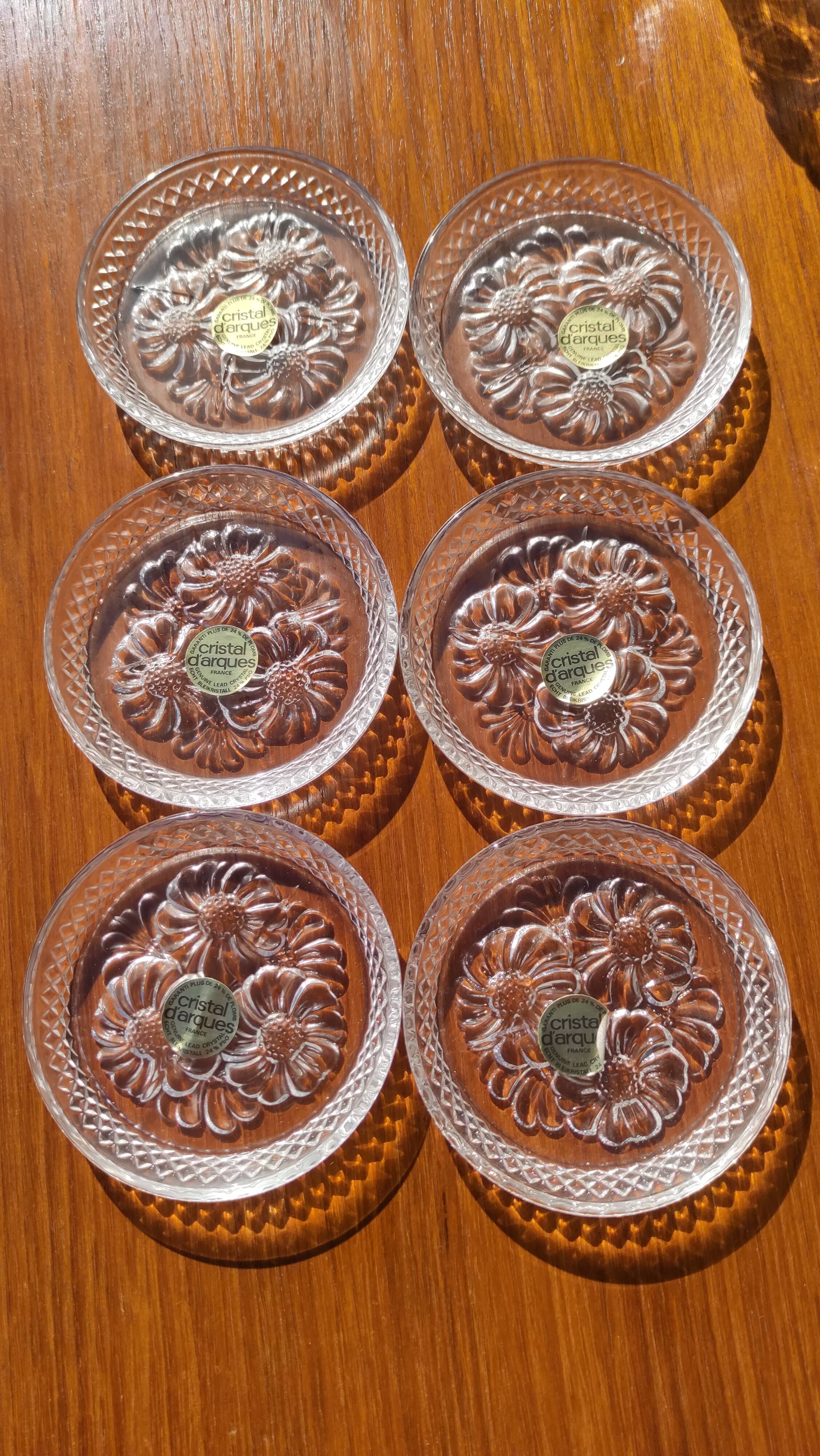 Vintage crystal coaster