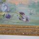 French School circa 1900 “Irises and dragonflies” Painted silk.