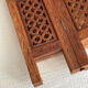 Indian table in wood and brass