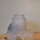 Globe of vintage molded glass lamp art deco opaque portable suspension