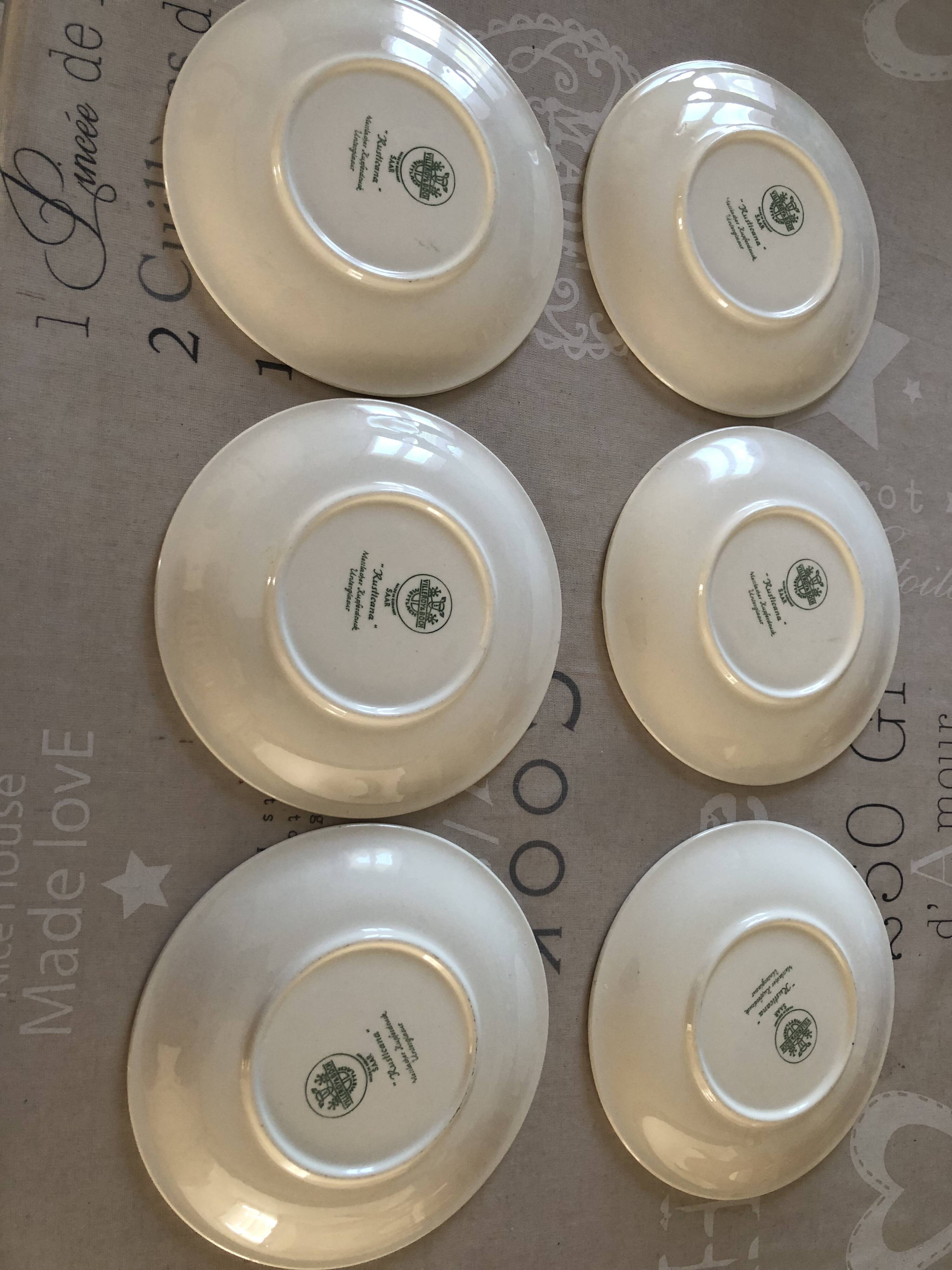 Villeroy and Boch dessert plates