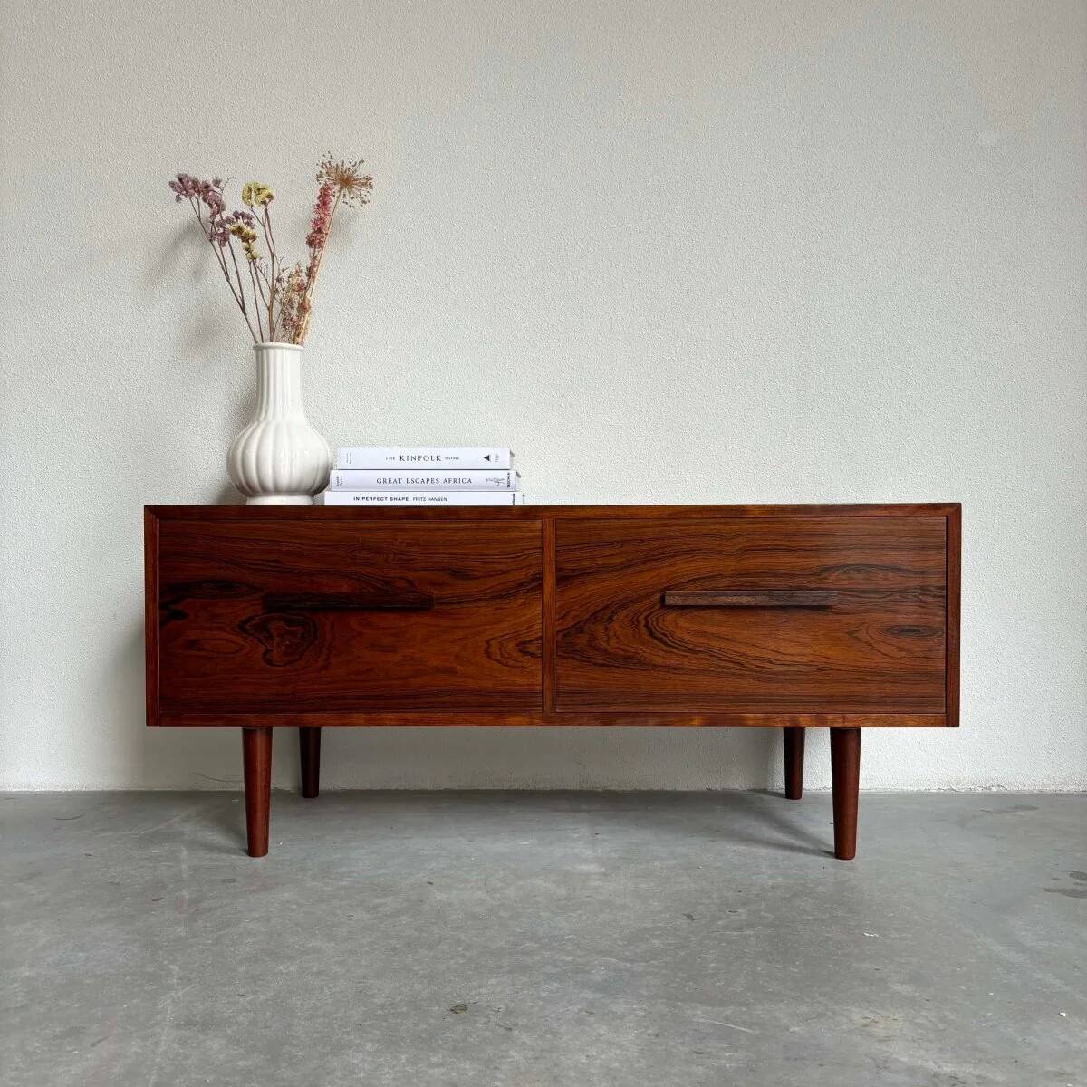 Buffet vintage hifi en palissandre