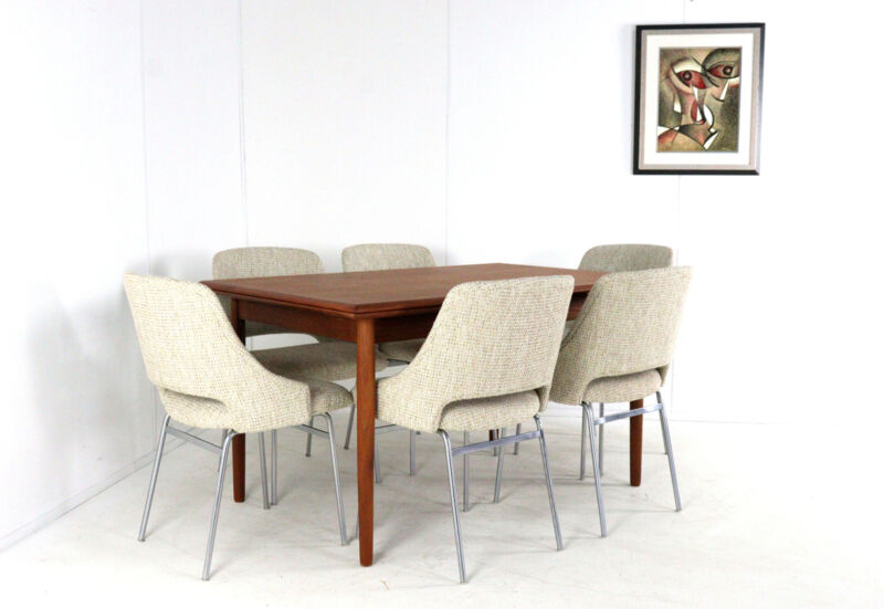 Set of 6 Cees Braakman for Pastoe FM32 chairs - dutch mid century design