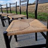 4 chaises Gessef par la manufacture Consorzio Sedie Friuli